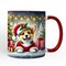 Adorable Welsh Corgi with Santa Hat Mug, Jolly Christmas Gift